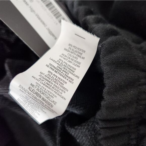 Nasty Gal Jog On Please High Waisted Joggers Black NWT - Picture 9 of 10